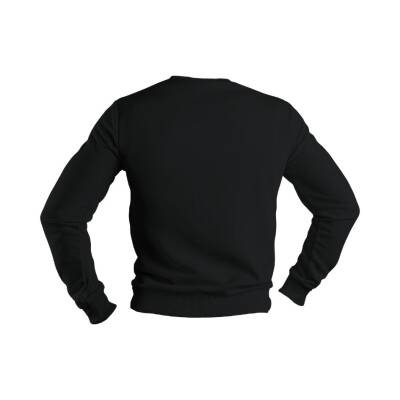 Şardonsuz Sweatshirt - Siyah - 1