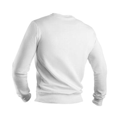 Şardonsuz Sweatshirt - Beyaz - 2