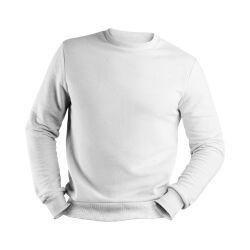 Şardonsuz Sweatshirt - Beyaz - 1